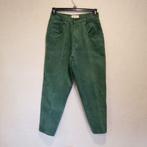 VTG 1983 Jordache Original Jeanjer Mom Jeans High Rise Green